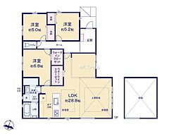 八王子市北野台2丁目30期　新築戸建　全1棟　1号棟