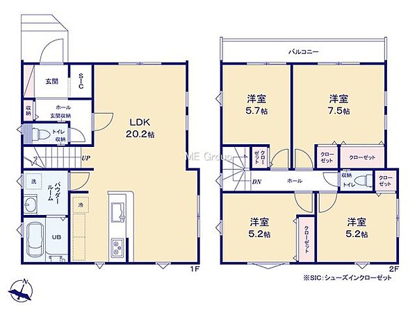 間取りを拡大表示