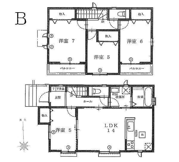 間取りを拡大表示