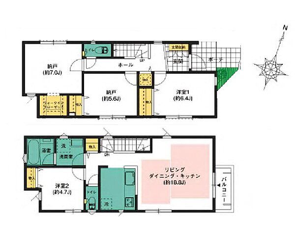 間取りを拡大表示