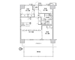スターフィールド海老名 3LDKの間取図画像