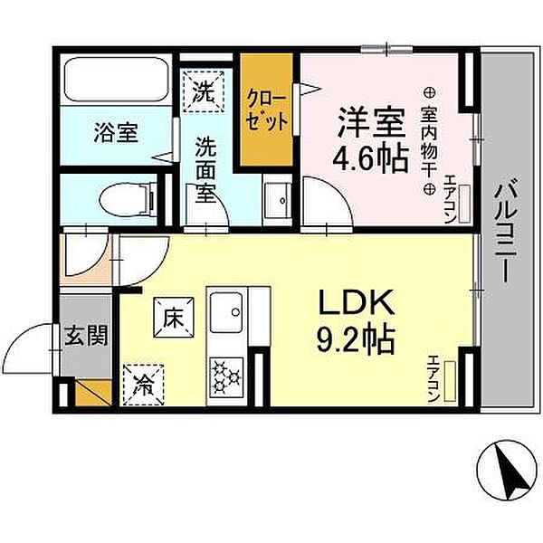 ベルカント 101｜千葉県習志野市谷津５丁目(賃貸アパート1LDK・1階・35.30㎡)の写真 その2