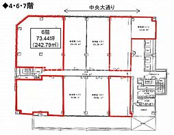 久太郎町恒和ビルの間取図画像