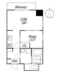 SAKURAMENSHIN 1LDKの間取図画像