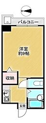 クリーンヒル王子 1Kの間取図画像