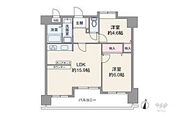 間取図画像 2LDK
