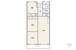 間取図画像 3LDK