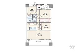 エルヴェール神戸本山アーバンライフ 3LDKの間取図画像