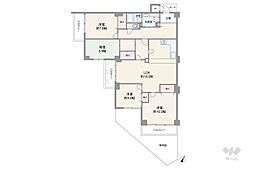 フローラハイツ岡本 4LDKの間取図画像