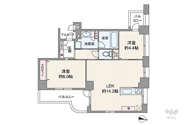間取りを拡大表示