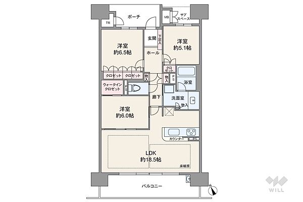 間取りを拡大表示