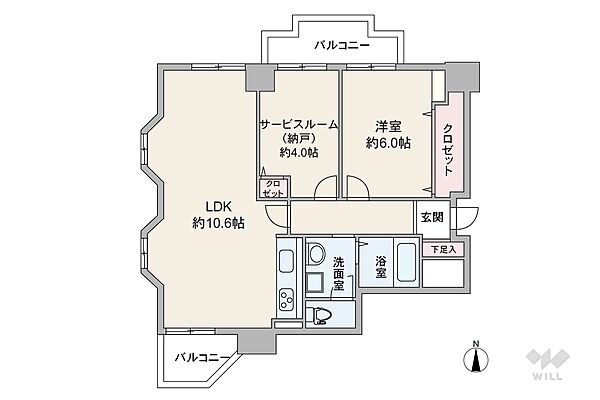 間取りを拡大表示