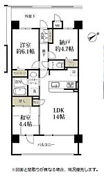 間取図画像 2SLDK