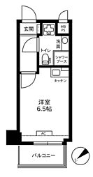 ライオンズマンション拝島第2 ワンルームの間取図画像