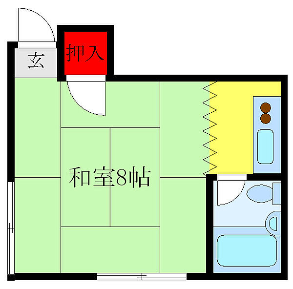 三商ハウス 202｜東京都板橋区稲荷台(賃貸アパート1K・2階・20.00㎡)の写真 その2