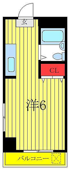 東京都板橋区相生町(賃貸マンション1R・4階・18.24㎡)の写真 その2