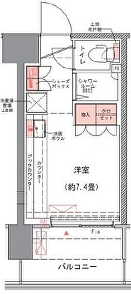 コムレジ赤羽　社会人棟 212｜東京都北区赤羽南2丁目(賃貸マンション1R・2階・16.50㎡)の写真 その2