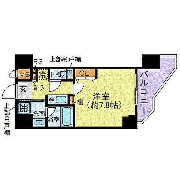 東京都千代田区九段北1丁目(賃貸マンション1K・5階・25.74㎡)の写真 その2