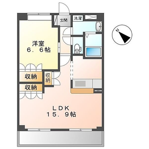 brise・doux 206｜埼玉県川口市大字源左衛門新田(賃貸マンション1LDK・2階・51.66㎡)の写真 その2