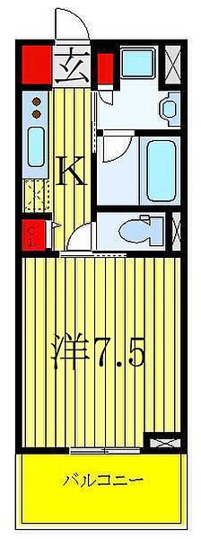 東京都板橋区大和町(賃貸マンション1K・5階・25.45㎡)の写真 その2