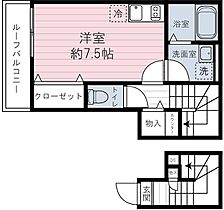 リノヴェルディ中板橋 301 ｜ 東京都板橋区中板橋8-7（賃貸マンション1R・3階・28.56㎡） その2