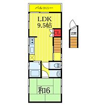 五十畑荘 201 ｜ 東京都足立区新田3丁目（賃貸アパート1LDK・2階・39.66㎡） その2