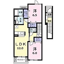 パークサイド前山　B 205 ｜ 徳島県名西郡石井町石井字石井（賃貸アパート2LDK・2階・58.48㎡） その2