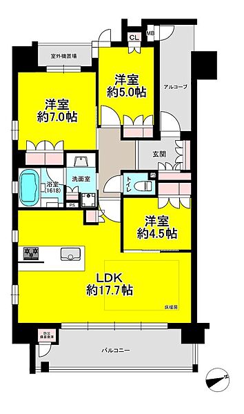 間取りを拡大表示