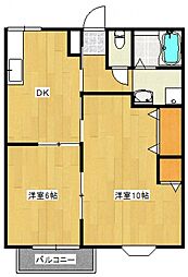 ファミールヒルズ 3DKの間取図画像