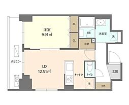 間取図画像 1LDK