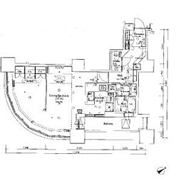 JR山手線 新橋駅 徒歩11分の賃貸マンション 9階ワンルームの間取り
