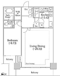 間取図画像 1LDK