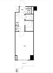 ルーブル西早稲田弐番館 1Kの間取図画像