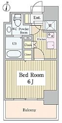 エスパローマ目白 1Kの間取図画像