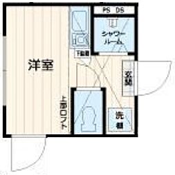 OneCUBE夏目坂 ワンルームの間取図画像