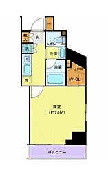 クレイシア新宿中落合 1Kの間取図画像