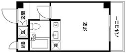 グローリア初穂高田馬場 ワンルームの間取図画像
