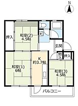 UR富田  ｜ 大阪府高槻市牧田町（賃貸マンション3K・5階・45.81㎡） その2