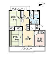 UR若山台第4  ｜ 大阪府三島郡島本町若山台2丁目（賃貸マンション3DK・3階・66.17㎡） その2