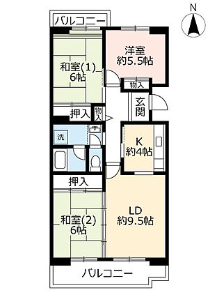 UR都市機構若山台第4団地15号棟_間取り_0