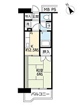 URサンラフレ朝潮橋  ｜ 大阪府大阪市港区港晴2丁目（賃貸マンション1K・1階・25.14㎡） その1