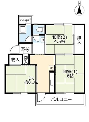 ＵＲ都市機構香里団地Ｅ地区Ｅ—１０棟_間取り_0