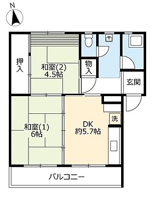 ＵＲ都市機構香里団地Ｅ地区Ｅ—１３棟_間取り_0