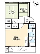 UR泉北桃山台一丁  ｜ 大阪府堺市南区桃山台（賃貸マンション2LDK・5階・47.50㎡） その2