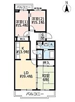 UR津久野南  ｜ 大阪府堺市西区草部（賃貸マンション3LDK・4階・69.78㎡） その2