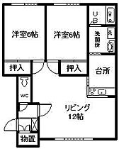 Royal・Familia 202 ｜ 北海道深川市一条（賃貸アパート2LDK・2階・57.01㎡） その2