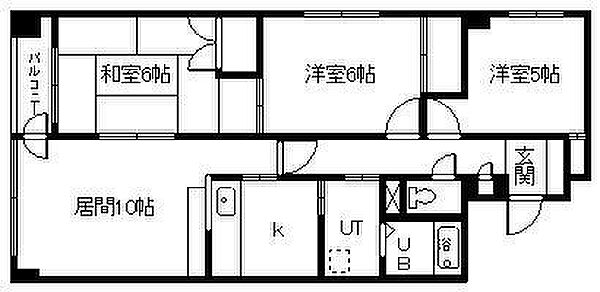 ベルエアーパレス滝川 305｜北海道滝川市大町3丁目(賃貸マンション3LDK・3階・70.25㎡)の写真 その2