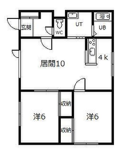 ウェルヴィレッジ 105｜北海道旭川市十条通22丁目(賃貸アパート2LDK・1階・57.96㎡)の写真 その2