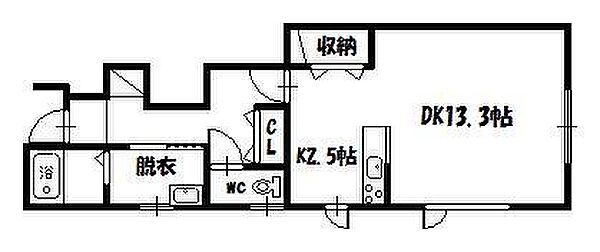 Lotus 102｜北海道旭川市神楽四条4丁目(賃貸アパート1R・1階・50.57㎡)の写真 その2