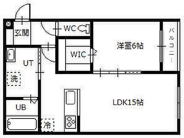 Hermitage East(ハーミテージイースト) 102｜北海道旭川市東二条2丁目(賃貸アパート1LDK・1階・49.81㎡)の写真 その2